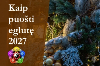 Kaip puošti eglutę 2027